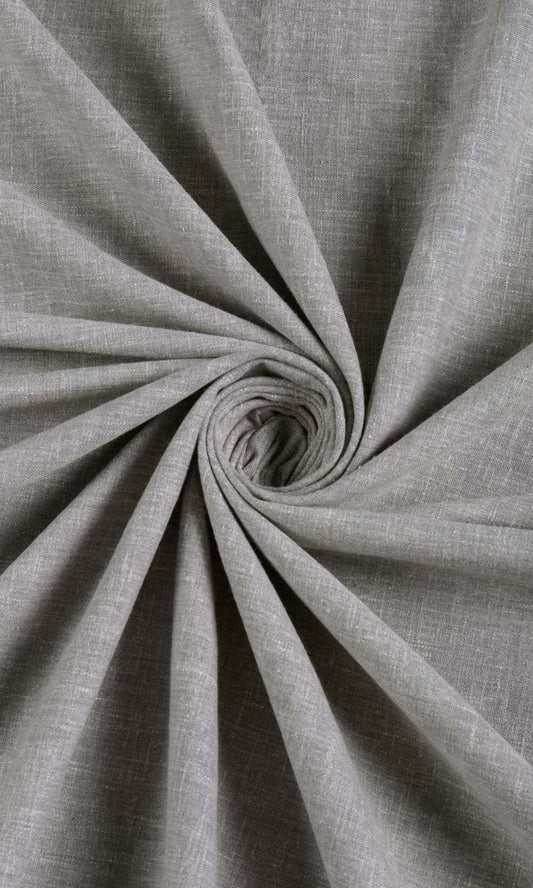 Grey Linen Texture Custom Curtain Panels