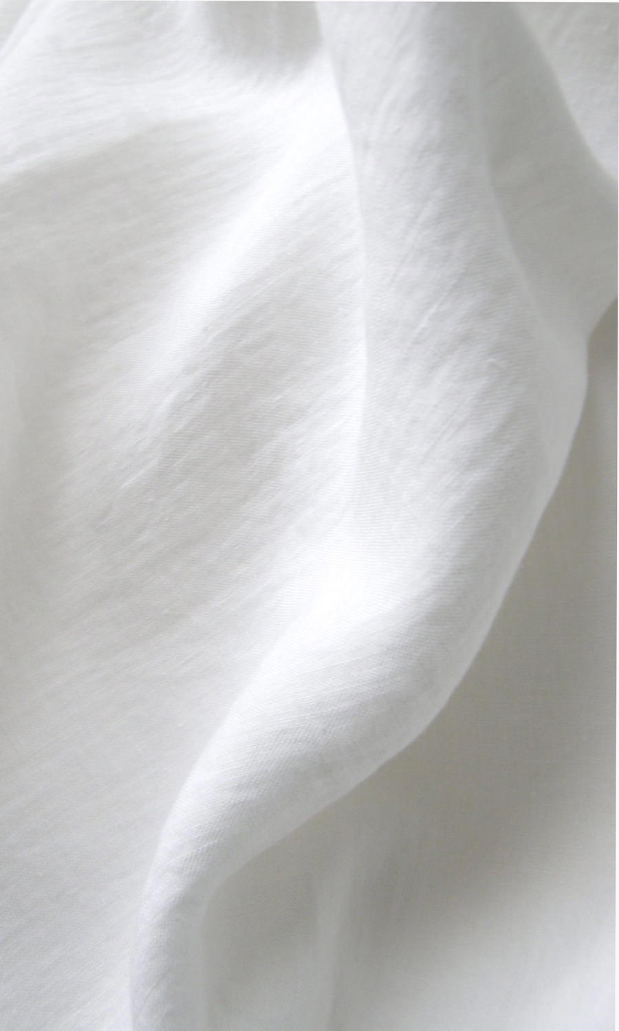 Pure Linen Window Treatments Fabric Sample (White/ Ivory)