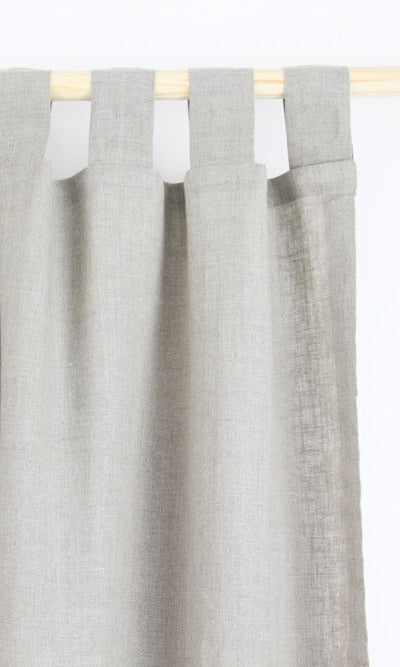 Pure Linen Curtains / Drapes / Window Drapery Panels (Brown)