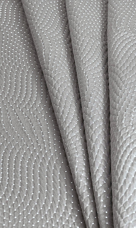Light Grey Silk Custom Curtains