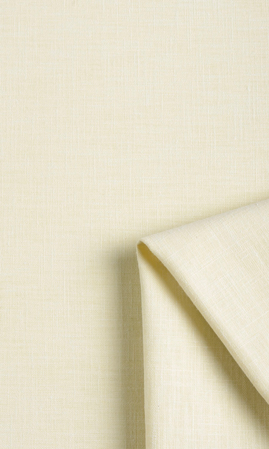 Linen Texture Window Treatments Fabric By the Metre (Warm Ivory)