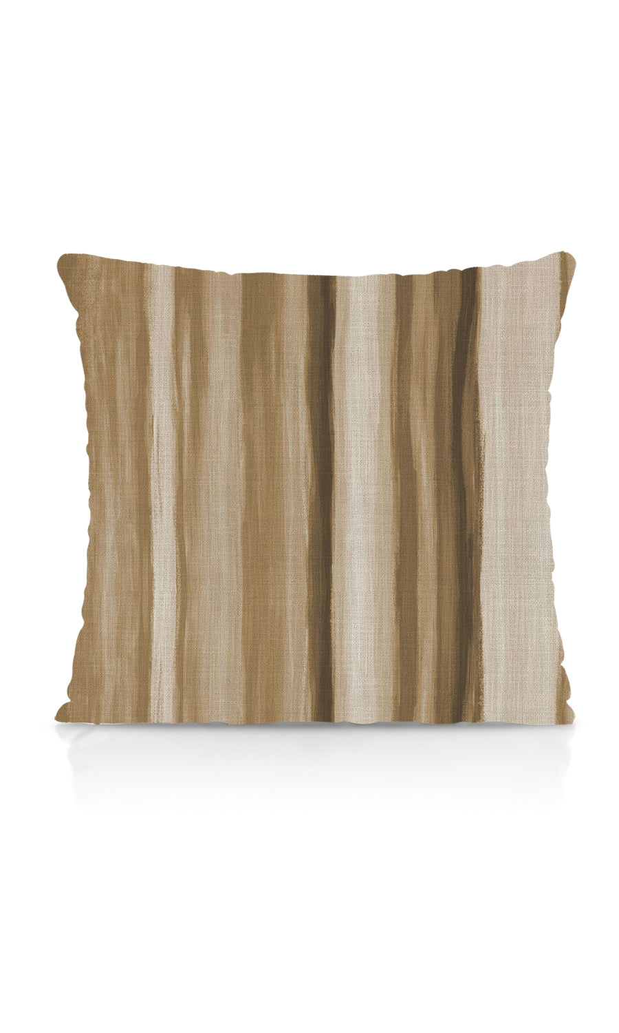 Modern Striped Print Pinch Pleat, Rod Pocket, Eyelet Curtains (Brown/ Beige)