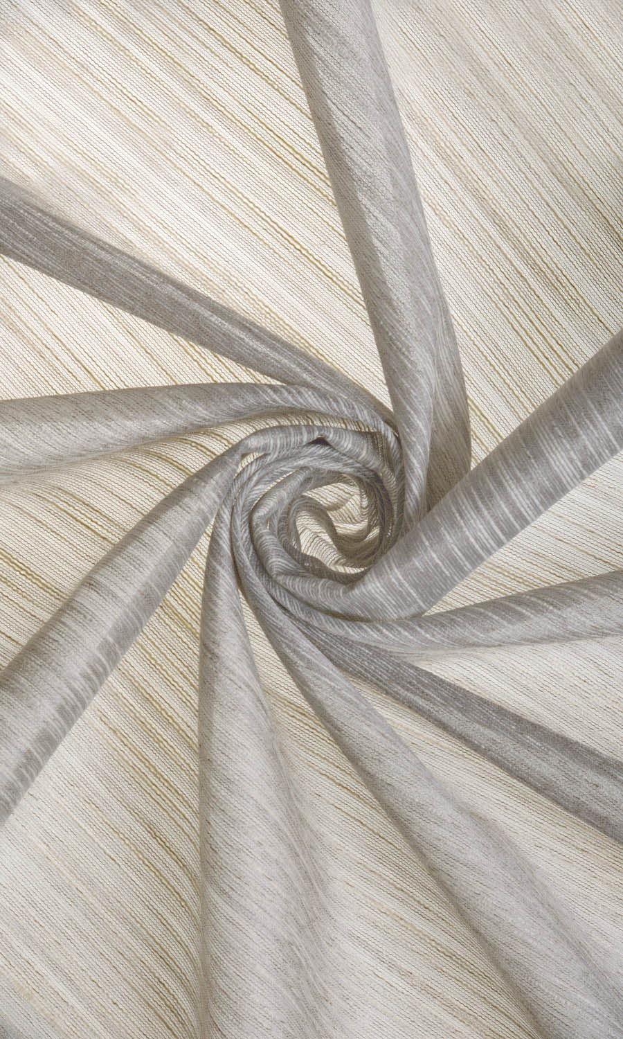 Sheer Window Treatments Fabric By the Metre (Taupe Gray/ Pale Gray)