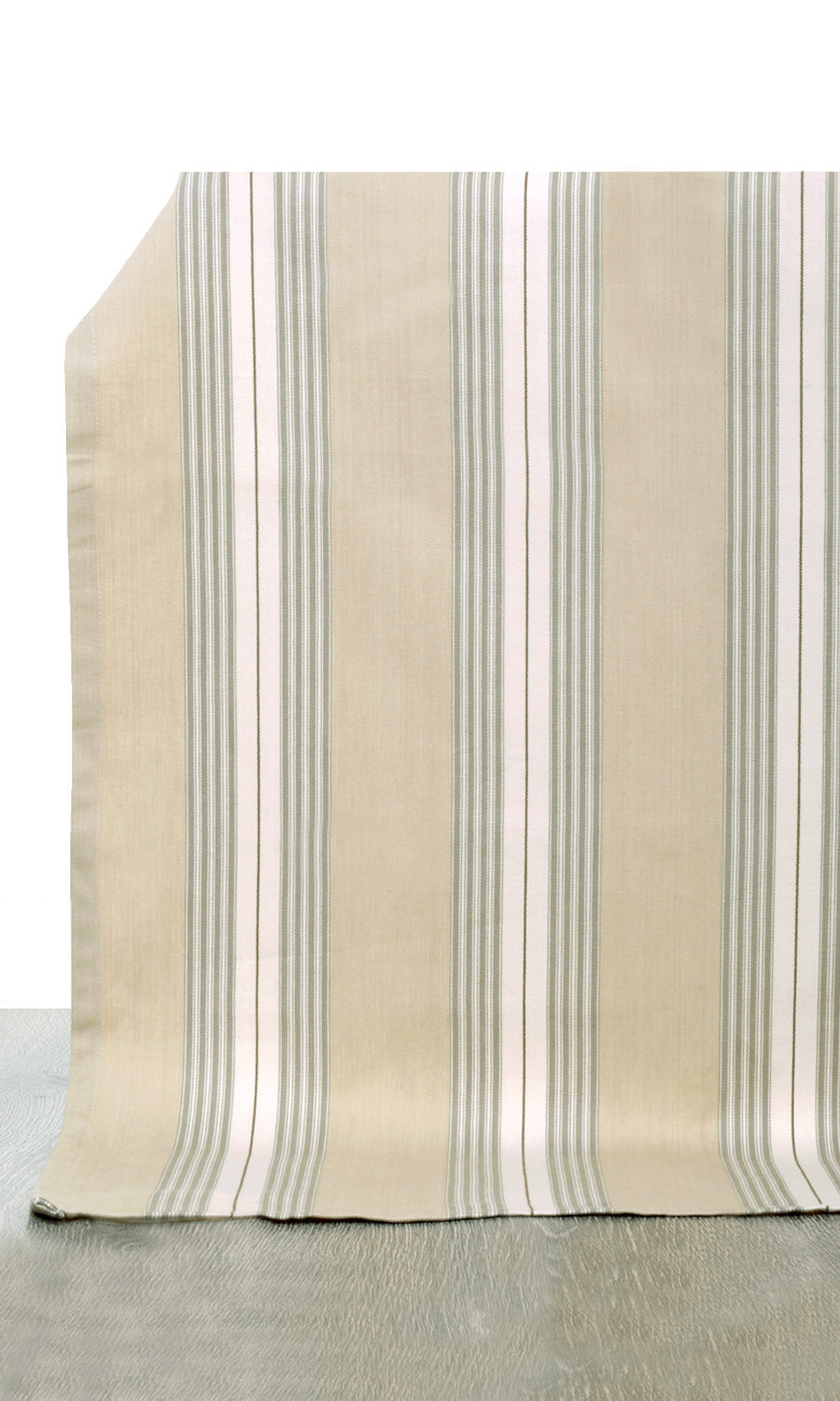 Cotton Window Treatments Fabric By the Metre (Beige/ White)