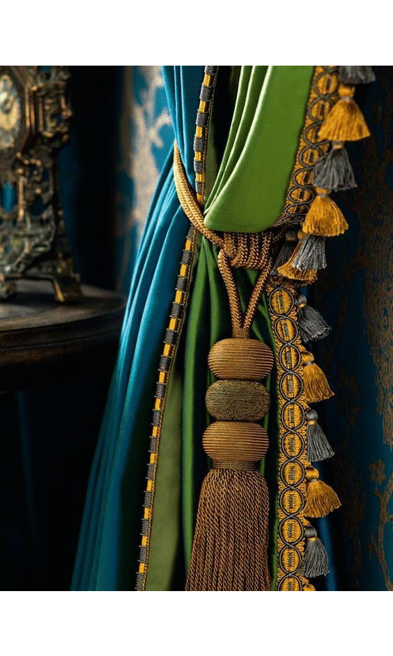 Tassel curtain border trim tape