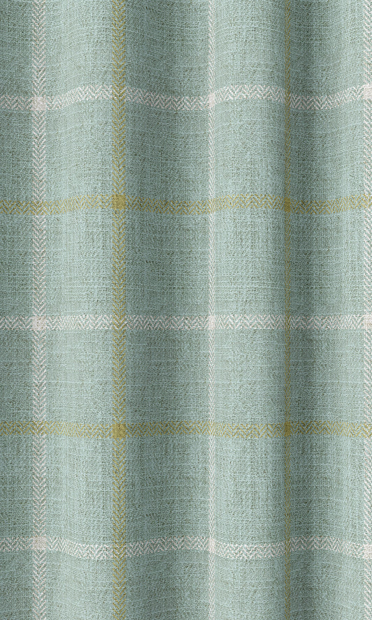 Check Patterned Window Drapes