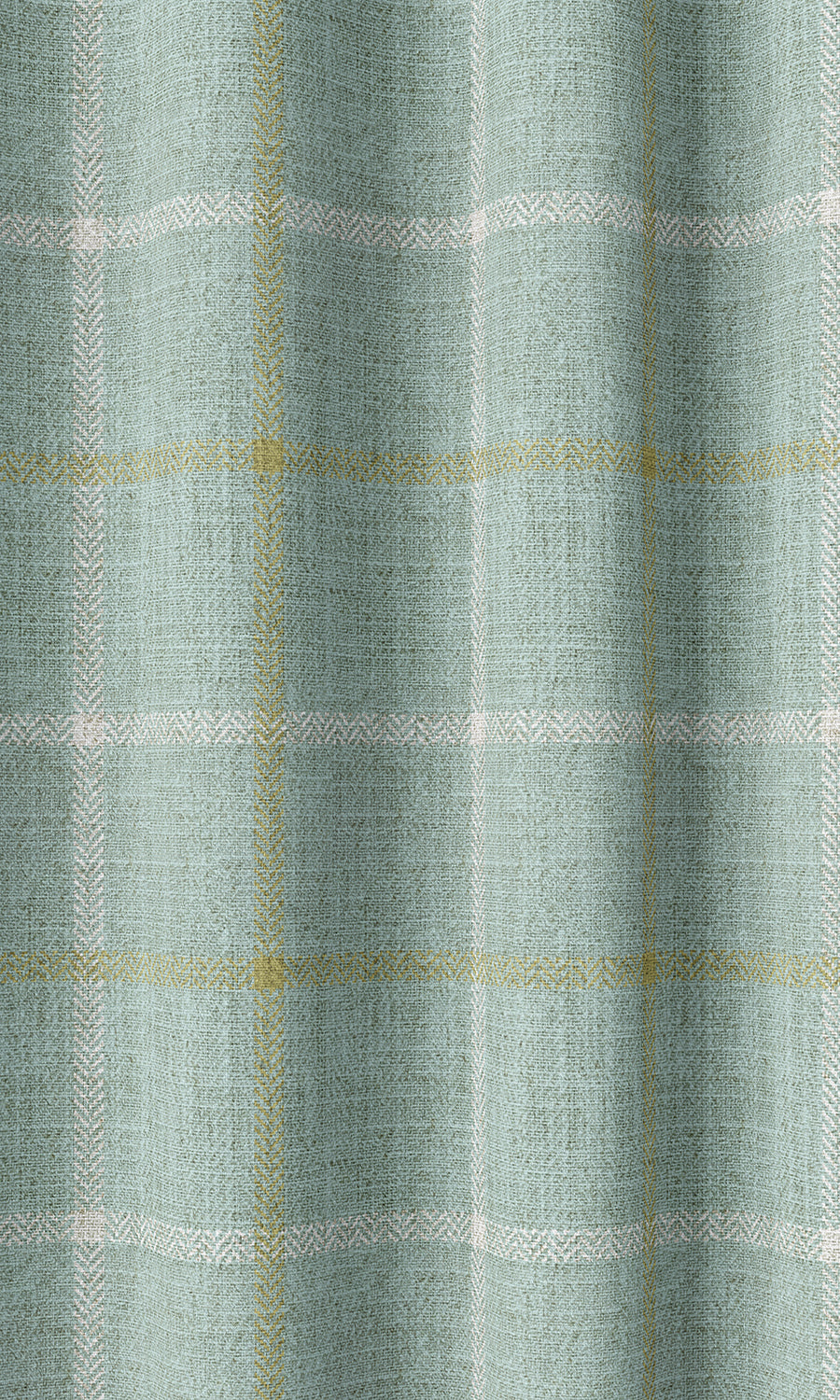 Check Patterned Curtains (Aqua Blue)