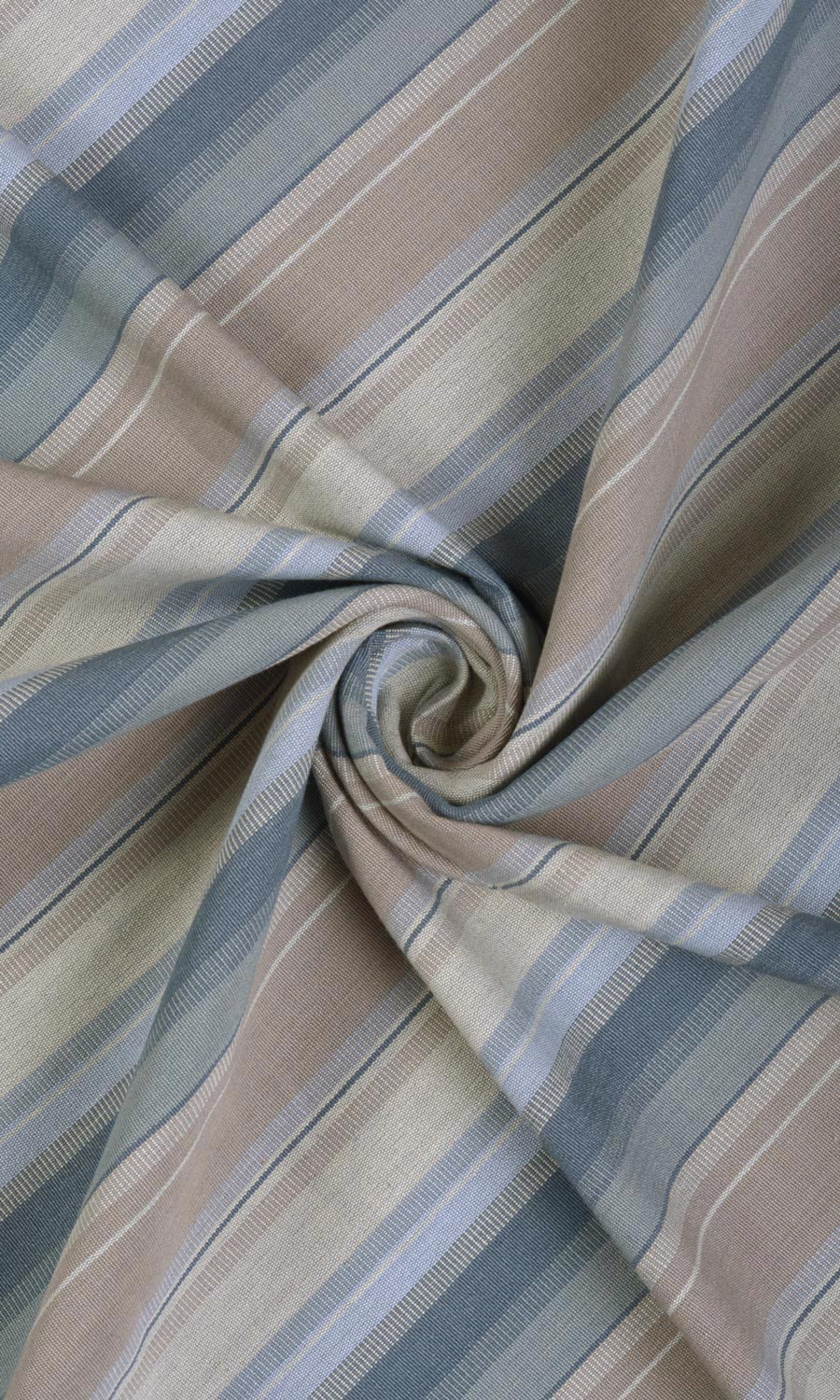 Cotton Home Textile Fabric Material By the Metre (Blue/ Brown)