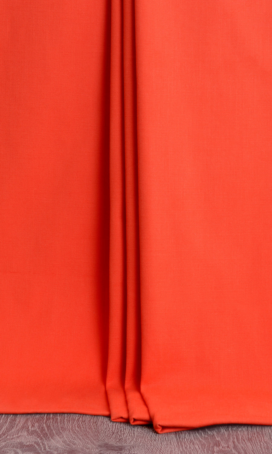 Cotton Blend Window Treatments Fabric By the Metre (Orange/ Red)