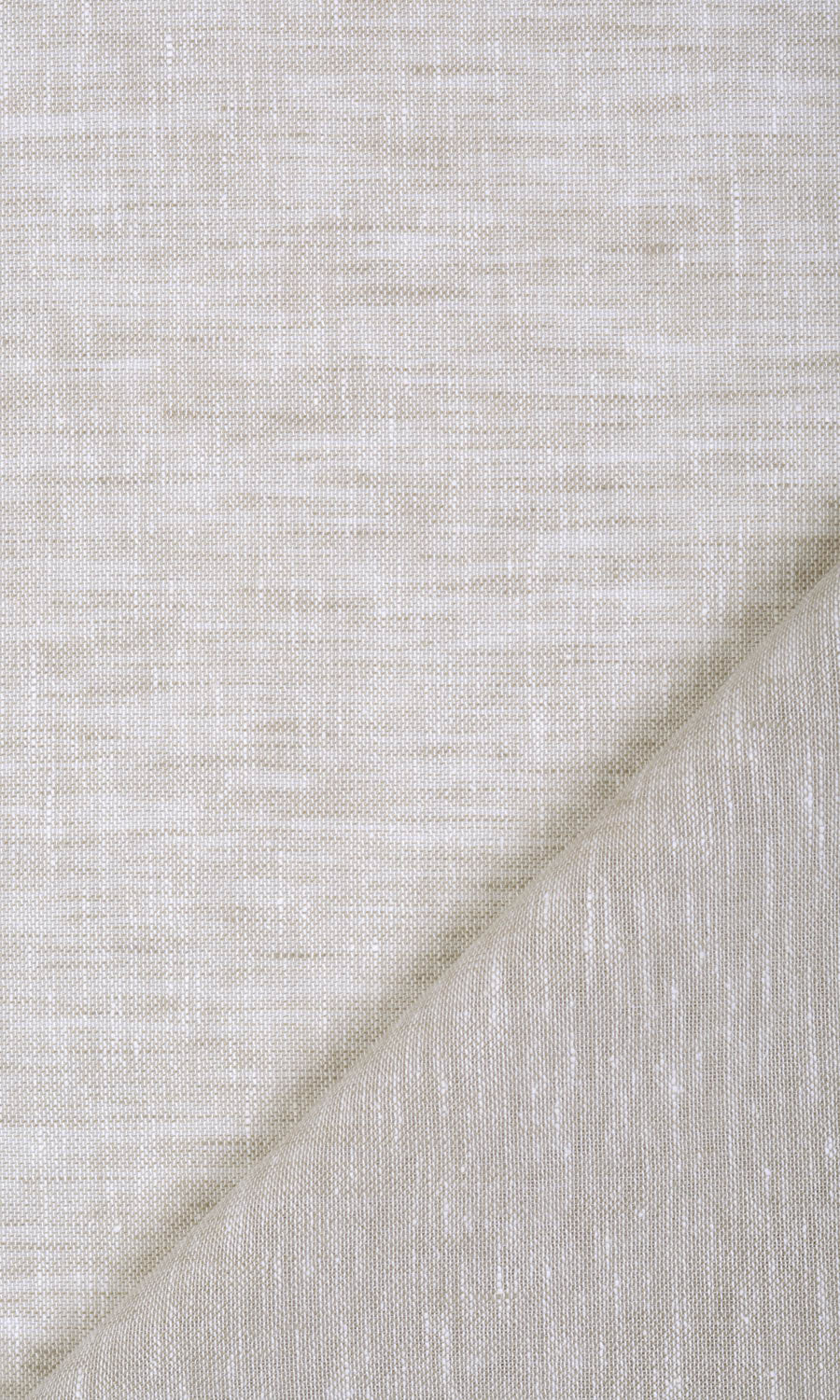 Linen Sheer Fabric Material By the Metre (Creamy Beige)