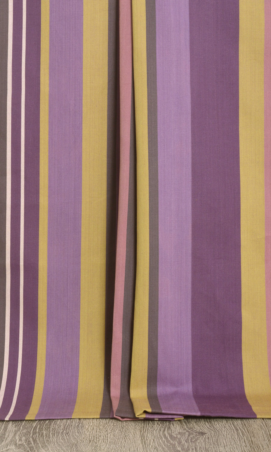 Cotton Pinch Pleat, Rod Pocket, Eyelet Curtains (Pink/ Purple)