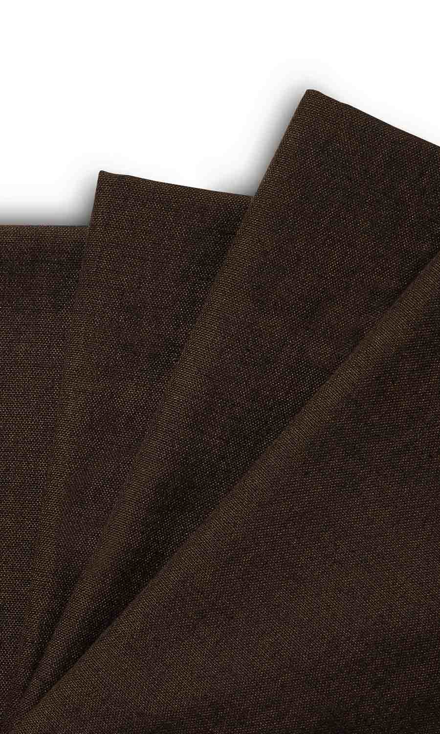 Plain Home Textile Fabric Material Sample (Coffee Brown)