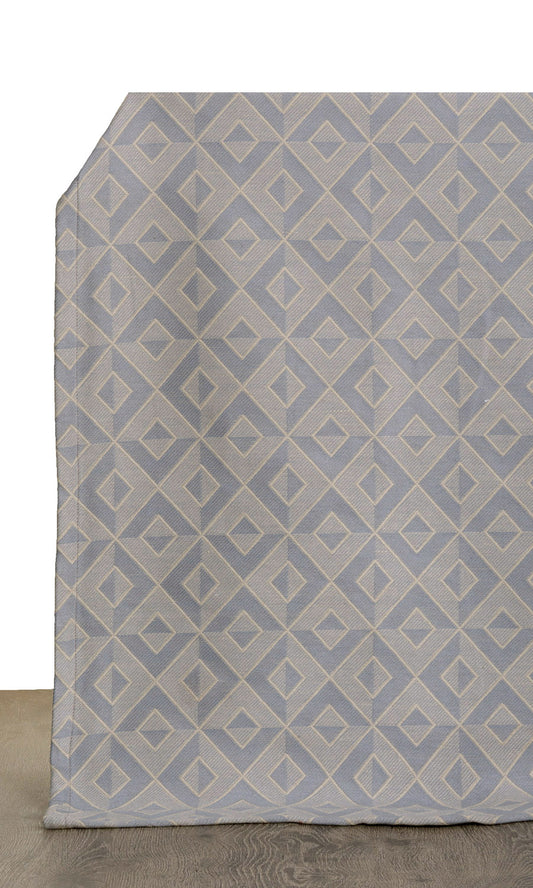 Geometric Drapes (Slate Grey/ Beige)