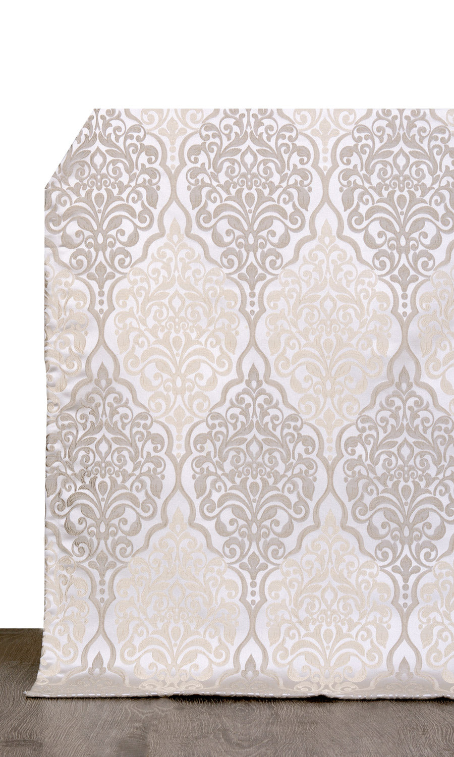 Damask Home Décor Fabric Sample (Beige)