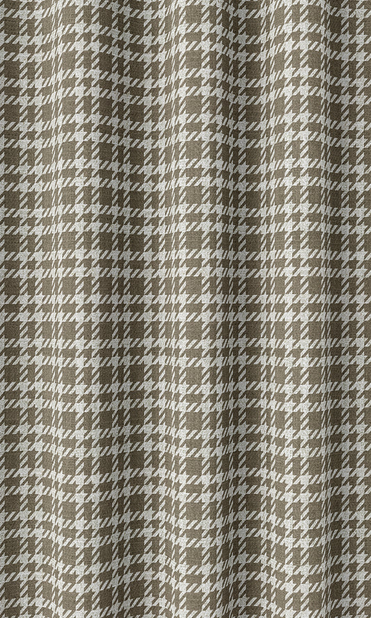Checkered Patterned Curtains For Dining 