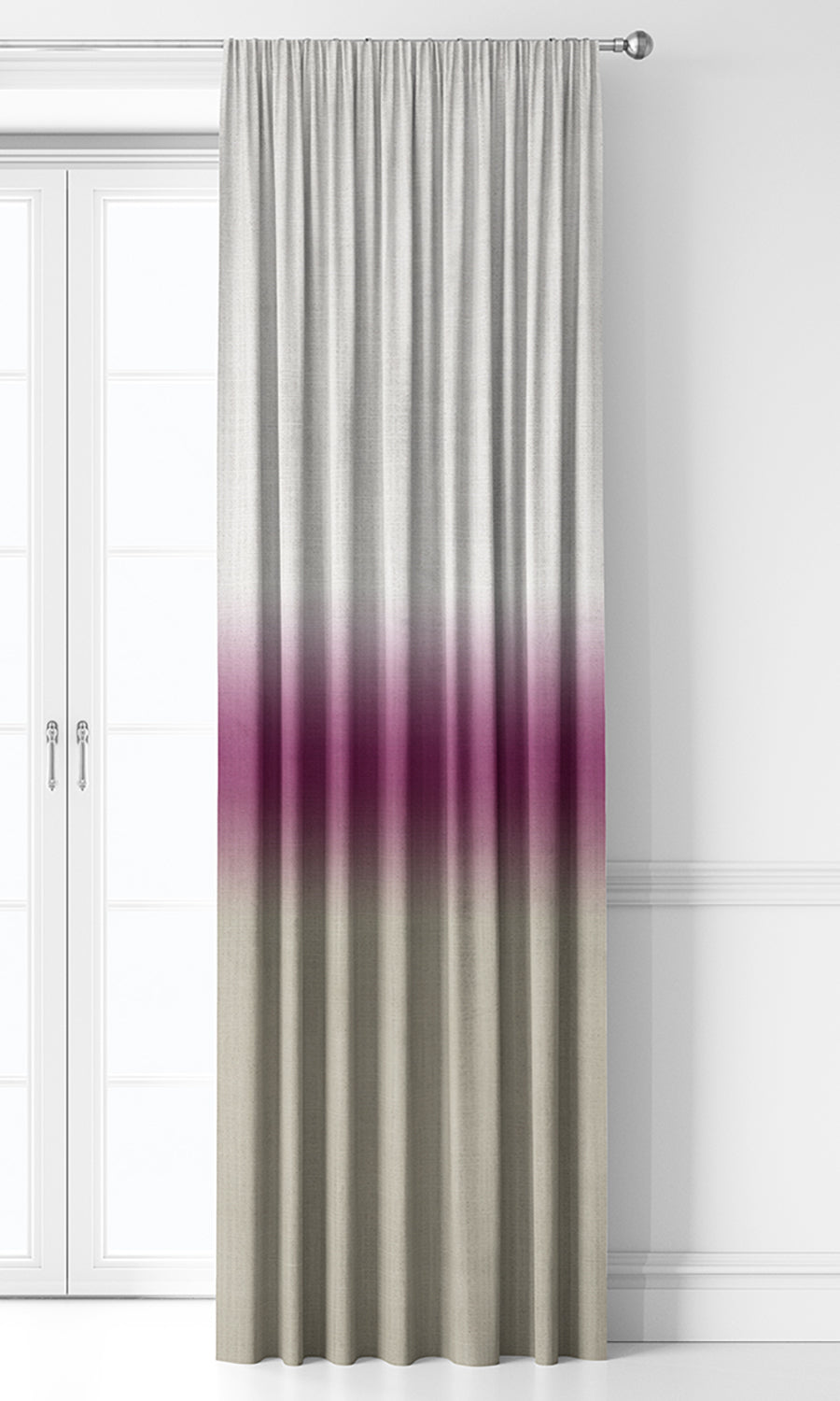 3-Tone Ombre Curtains (Pink/ Warm Beige)