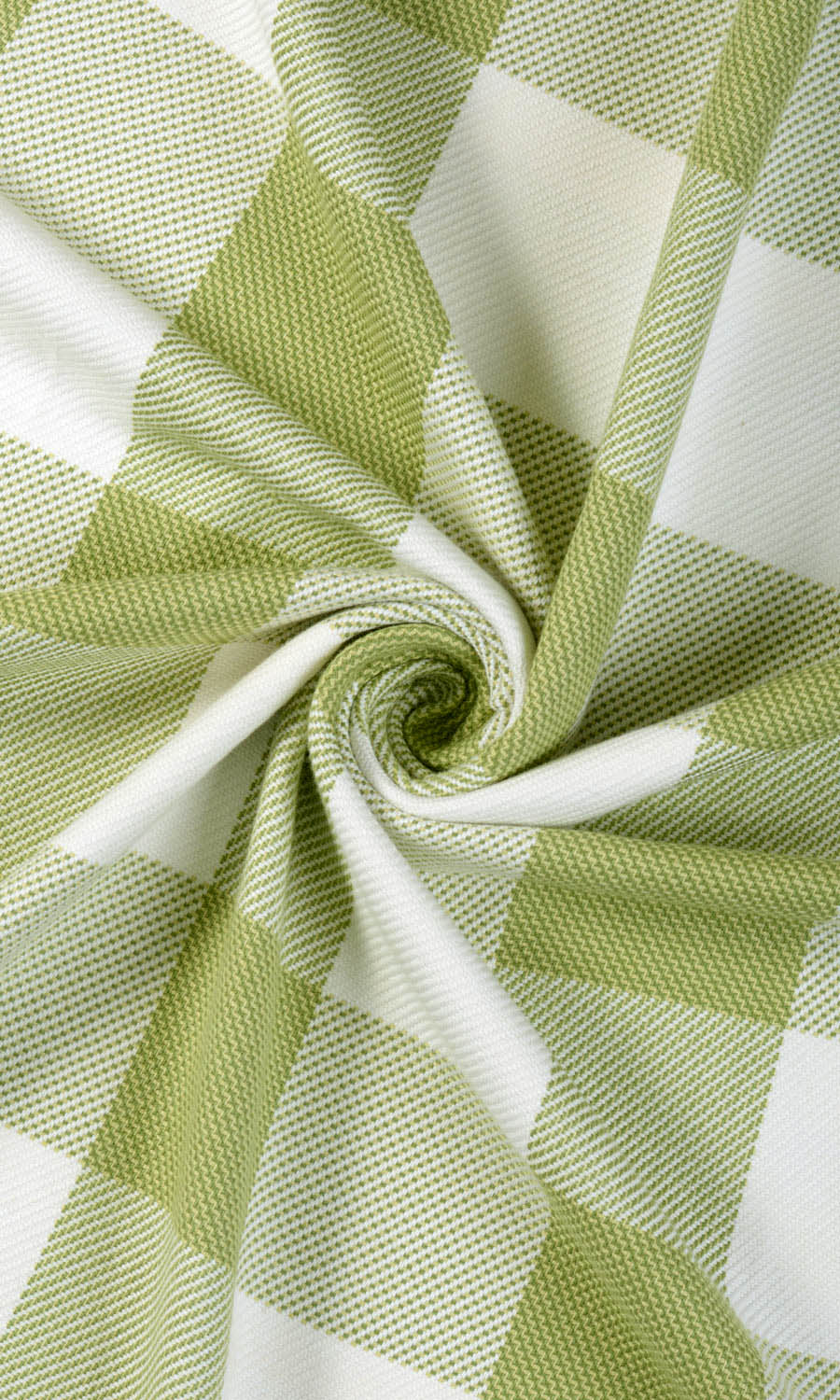 Buffalo Check Curtains / Drapes / Window Drapery Panels (Olive Green/ White)