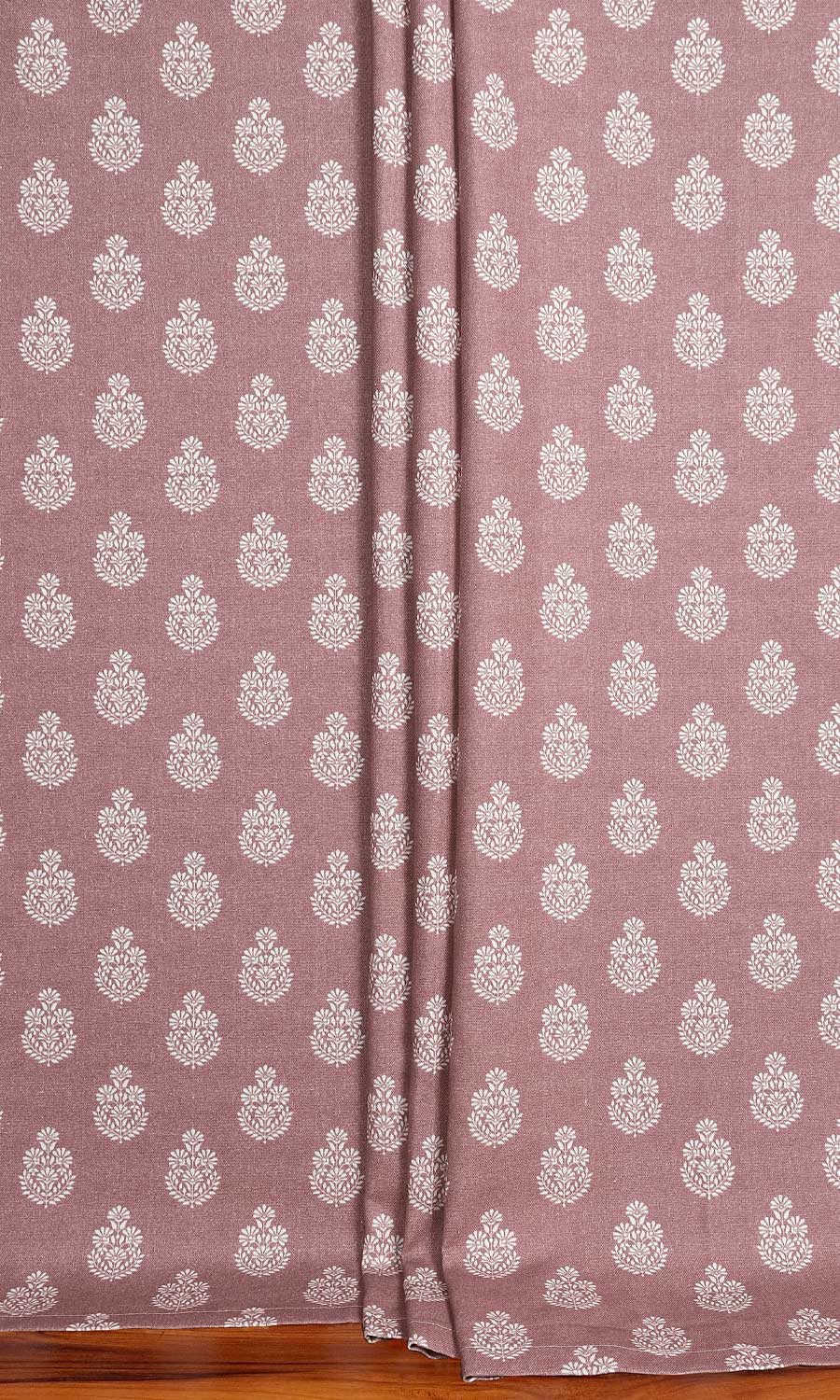 Floral Cotton Free Fabric Material Sample (Blush Red/ Pink)