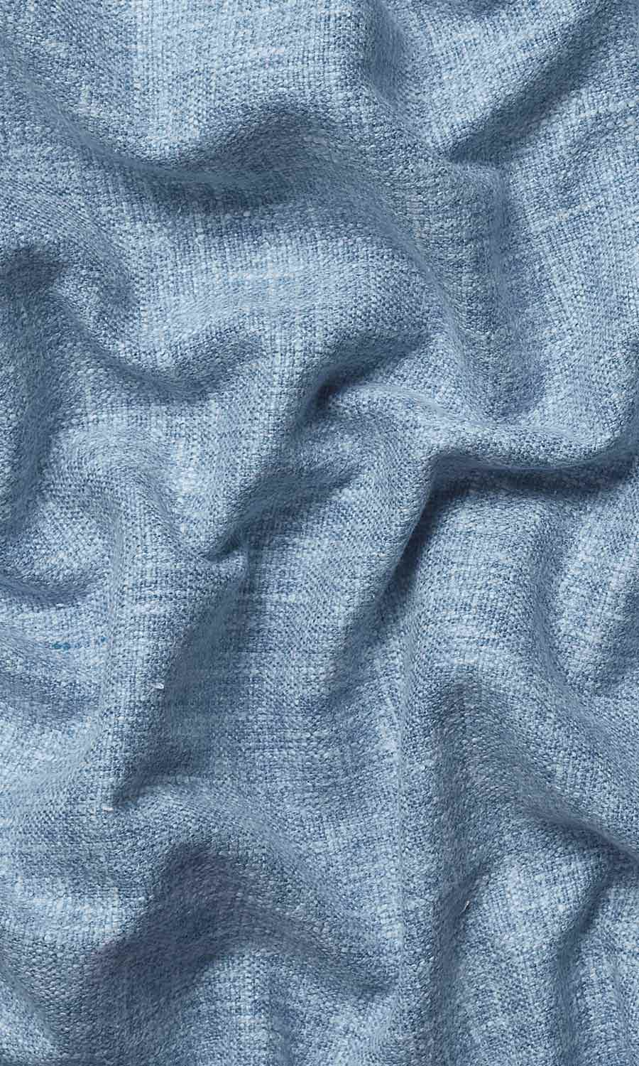 Cotton Blend Home Textile Fabric Material By the Metre (Blue)