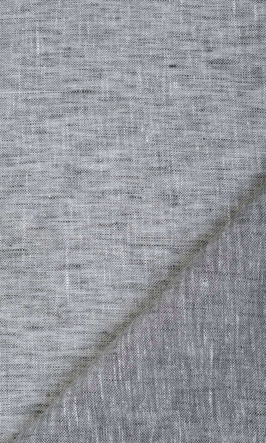 Linen Sheer Fabric Material By the Metre (Grey)