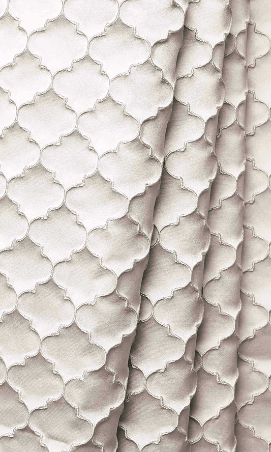 Seashell Ivory Silk Custom Curtains