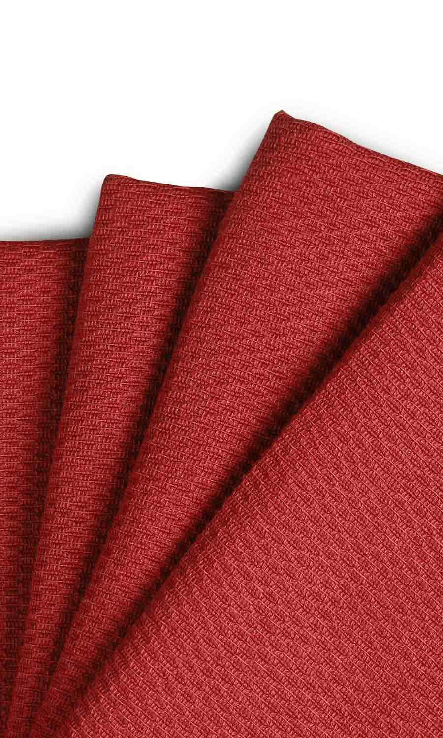 Cotton Window Treatments Fabric By the Metre (Red/ Orange)