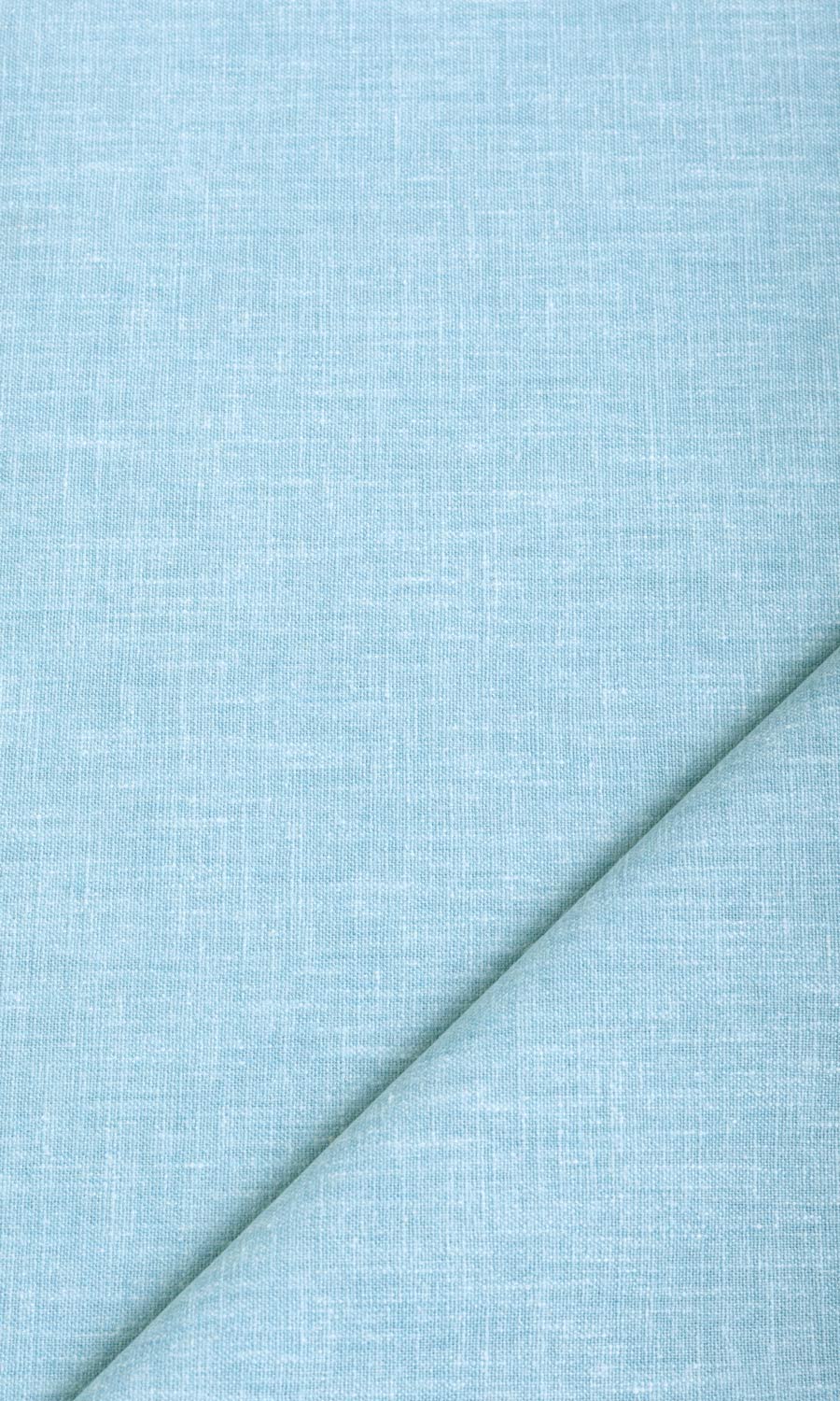 Poly-Cotton Blend Home Textile Fabric Material By the Metre (Aqua Blue)