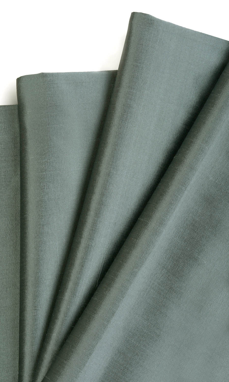 Shantung Silk Pinch Pleat, Rod Pocket, Eyelet Curtains (Ocean/ Teal Blue)