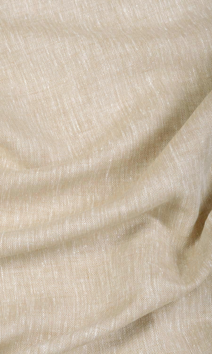 Sheer Linen Fabric Material By the Metre (Beige)
