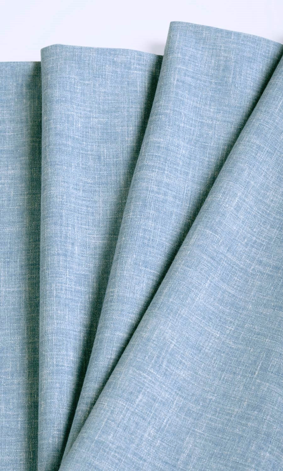 Poly-Cotton Blend Fabric Material By the Metre (Pale Cobalt)