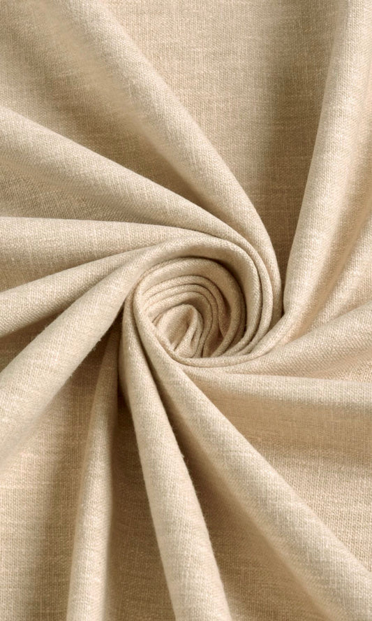Beige Cotton Custom Drapes & Curtains