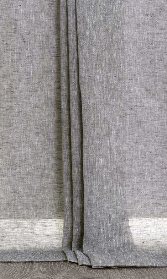 Budget Grey Textured Sheer Drapery Drapes Dining Room Living Room Curtains Image