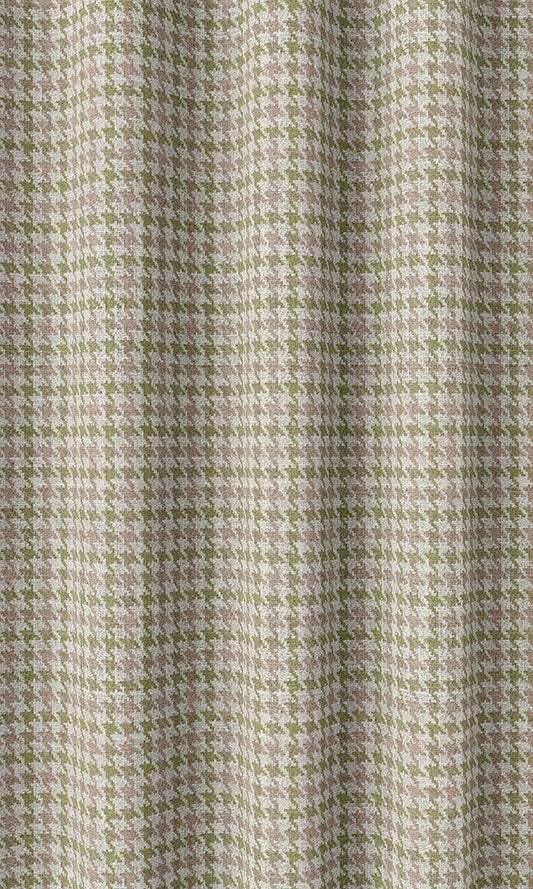 Houndstooth Patterned Curtains For Living Room