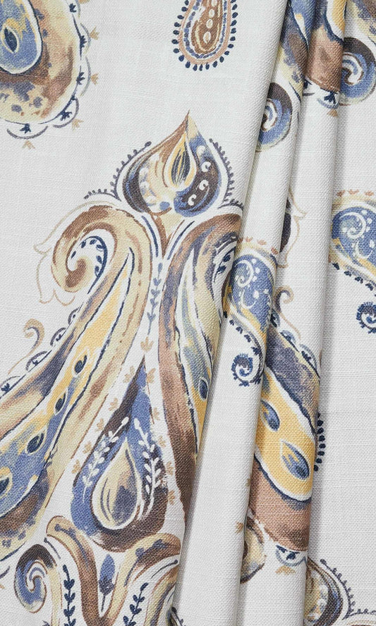 Paisley Print Custom Curtains