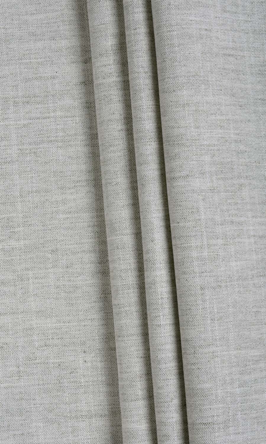 Plain Linen Textured Made-to-Measure Curtains (Smoke White)