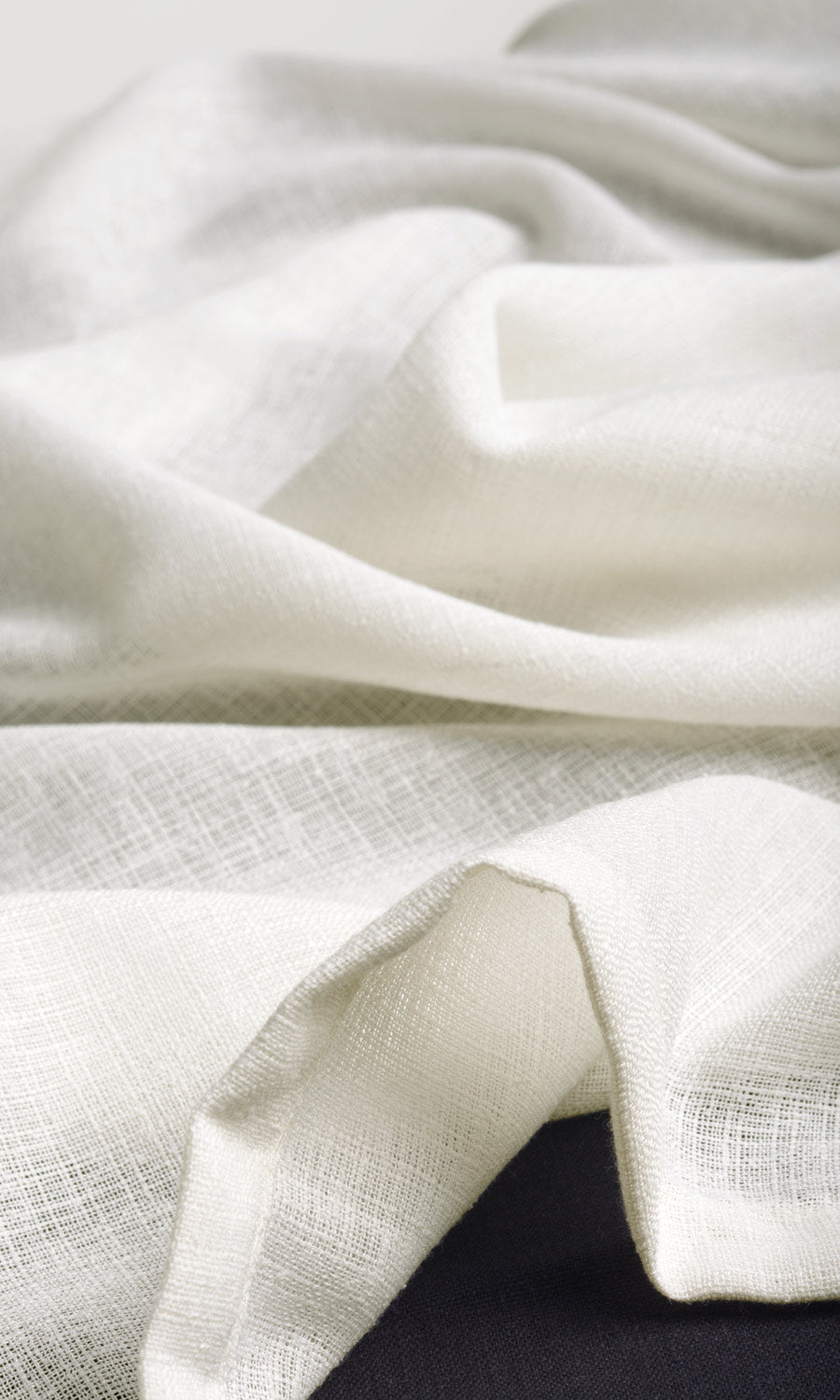 Sheer Home Textile Fabric Material By the Metre (Pearl White)