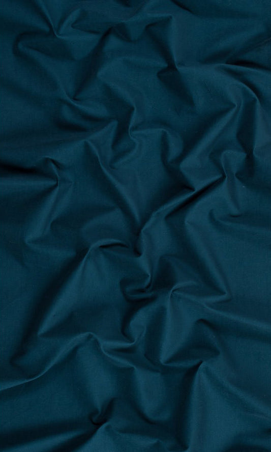 Prussian Blue Custom Cotton Curtains Image