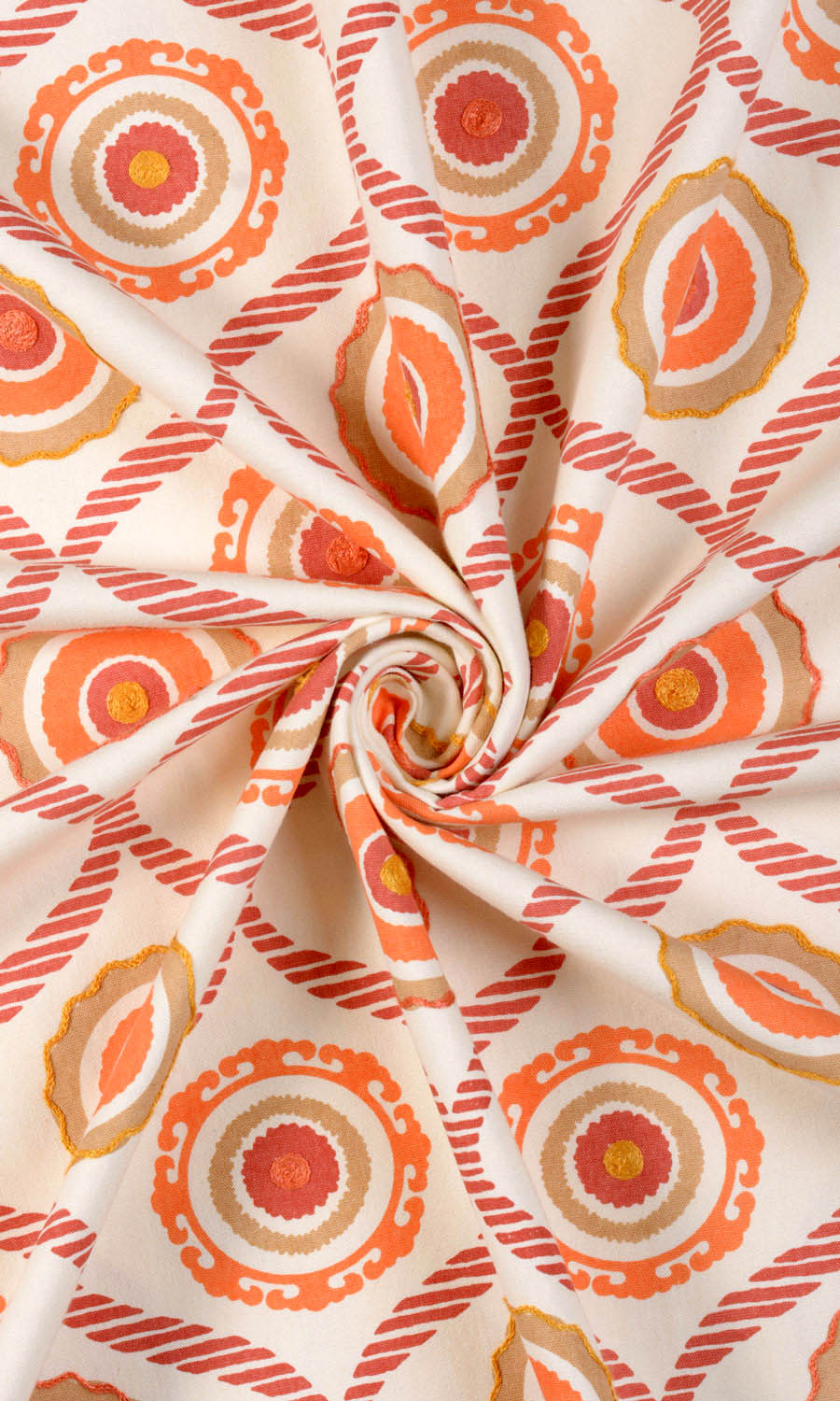 Patterned / Printed / Geometric / Polka Dots / Circles Window Treatments Fabric Sample