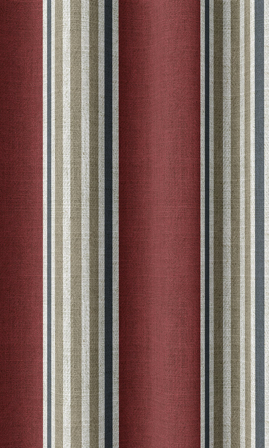 Red & Beige Curtain Panels For Kitchen