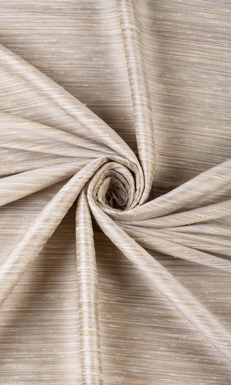 Faux Silk Window Treatments Fabric By the Metre (Sepia Beige)