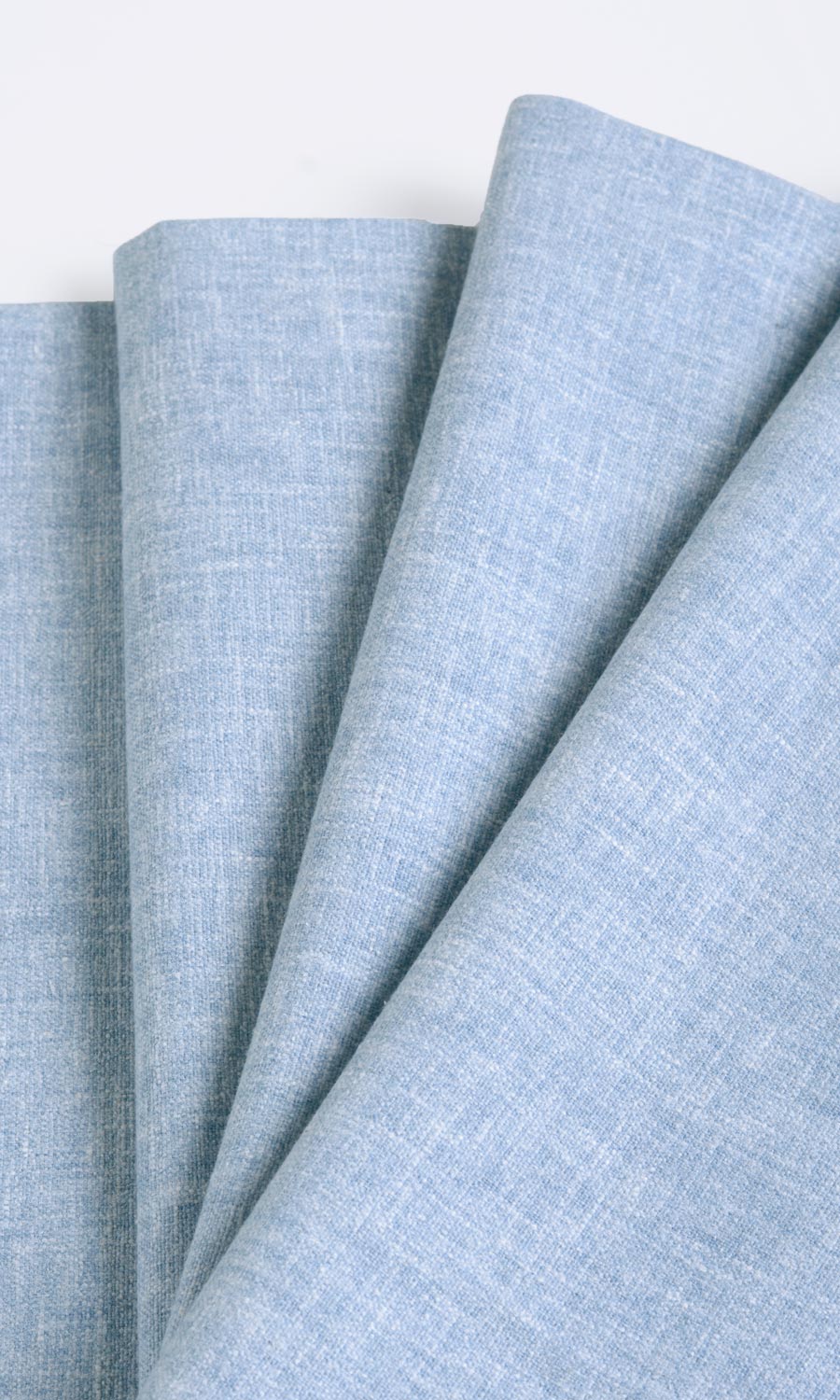 Poly-Cotton Blend Window Treatments Fabric By the Metre (Blue)