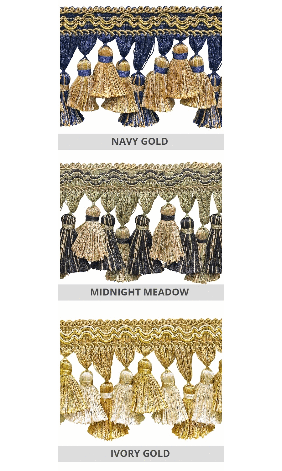 Tassel curtain trimming