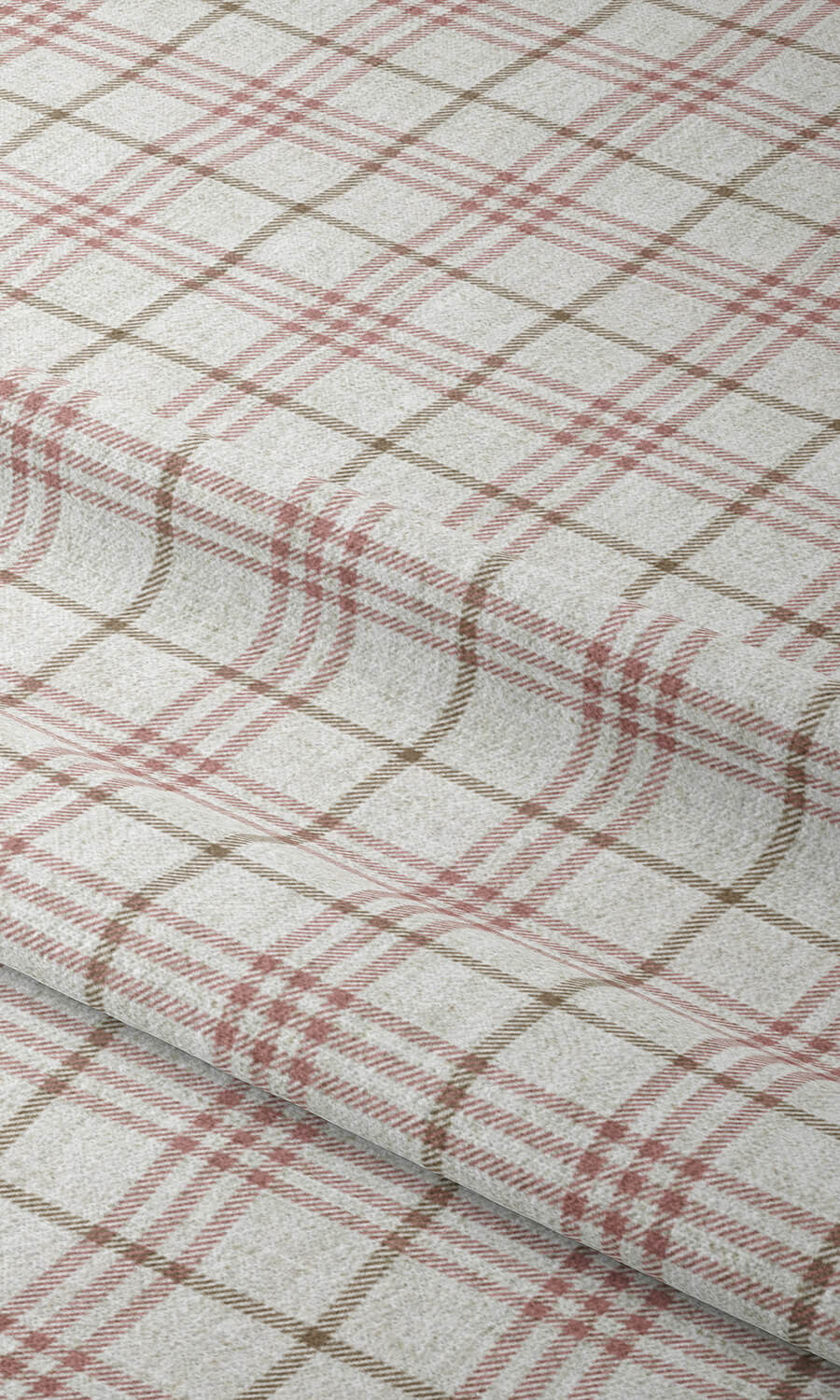 Checkered Drapes (White/ Pink/ Red) Extra Long Short Wide