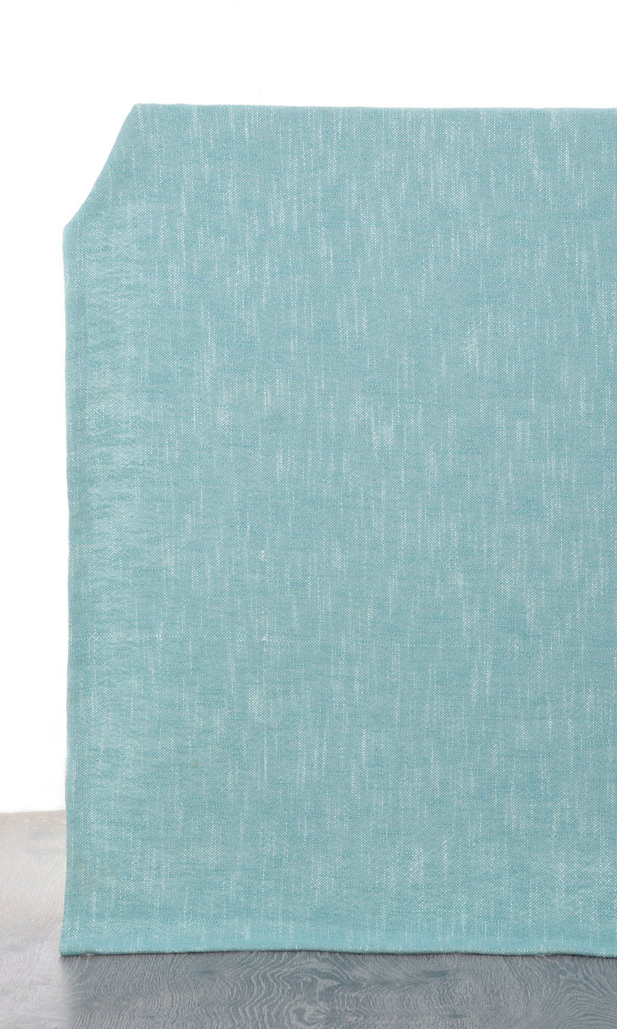 Plain Cotton Pinch Pleat, Rod Pocket, Eyelet Curtains (Aqua Blue)