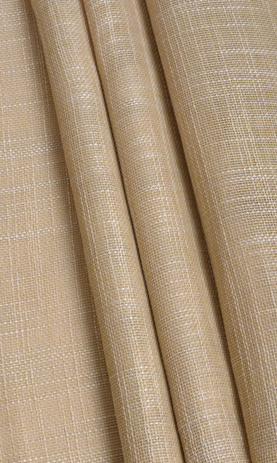 Textured Natural Sheer Home Textile Fabric Material Sample (Beige)