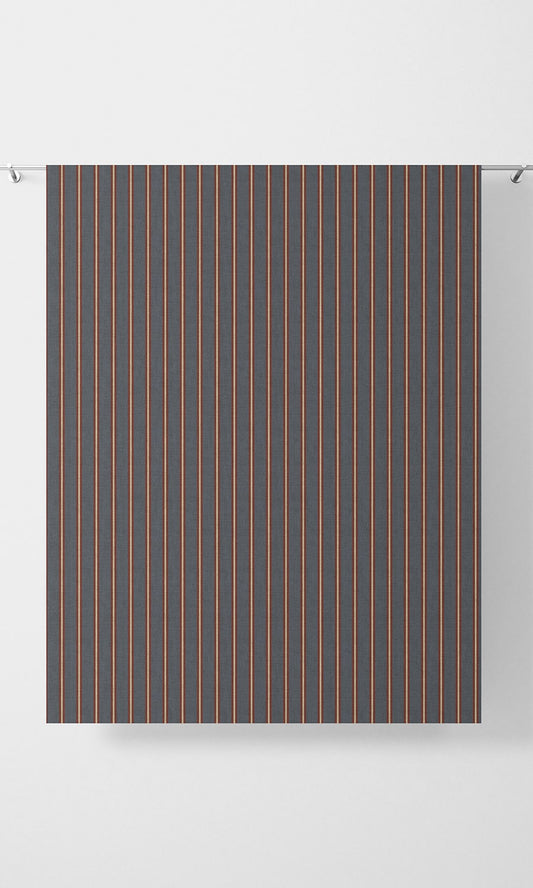 Grey & Red Striped Panels