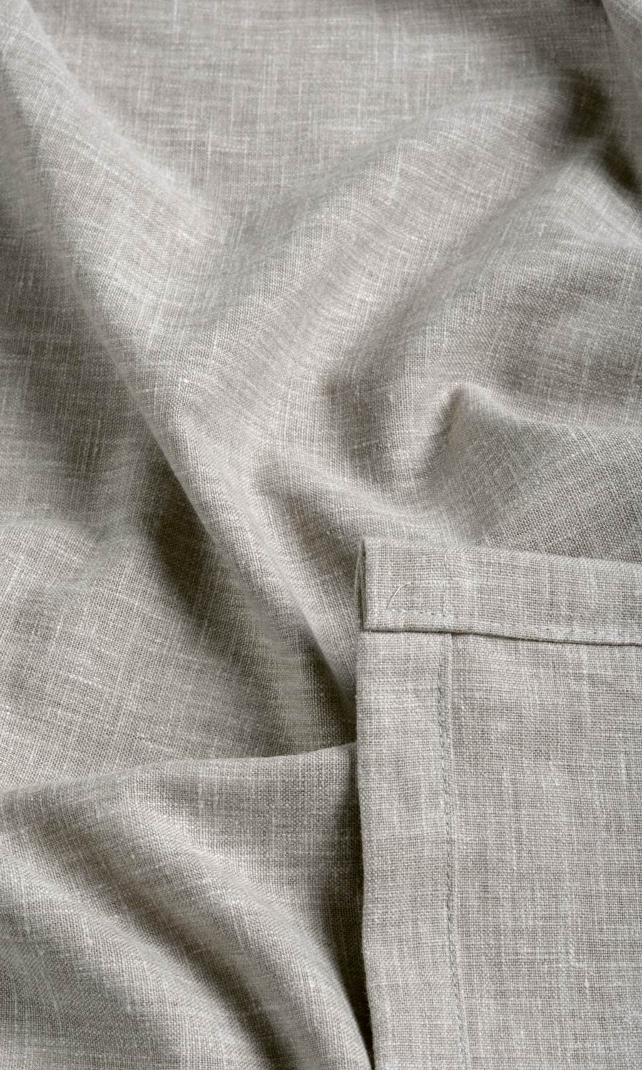 Poly-Cotton Blend Fabric By the Metre for Curtains & Drapes (Warm Grey)