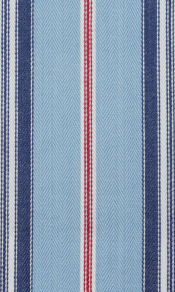 Cotton Home Décor Fabric By the Metre (Red/ Blue)