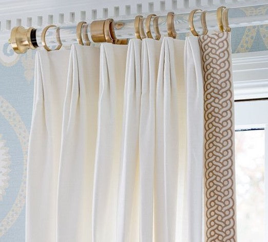 Euro triple pinch pleat curtains