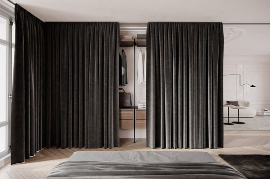 Wardrobe Curtains: Top Tips & Ideas for Closet Door Drapes